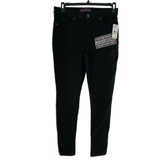 Gloria Vanderbilt Alexandria Jeans Womens Size 8 Mid Rise Rolled Ankle Denim NEW - Picture 1 of 12